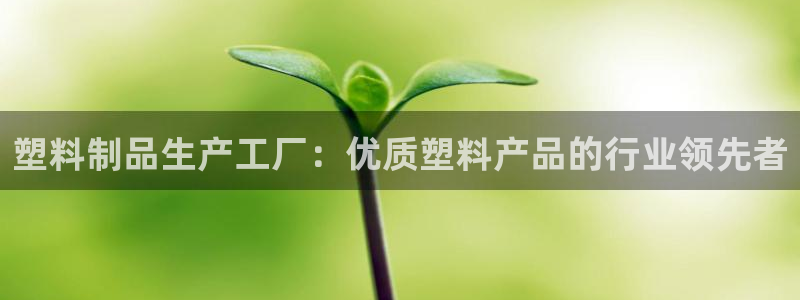 太阳诚集团APP：塑料制品生产工厂：优质塑料产品的行业领先者