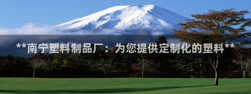 太阳2注册官网下载：**南宁塑料制品厂：为您提供定制化的塑料