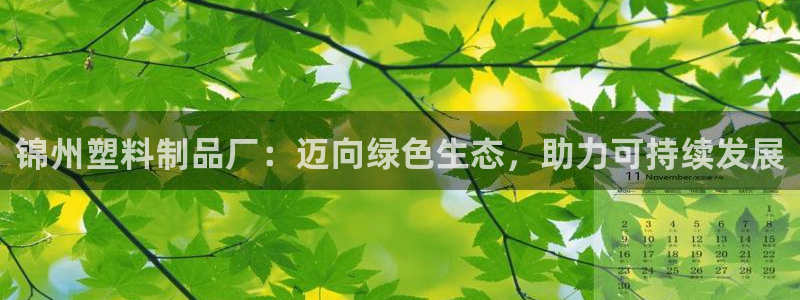 太阳集团官网导航下载：锦州塑料制品厂：迈向绿色生态，助力可持