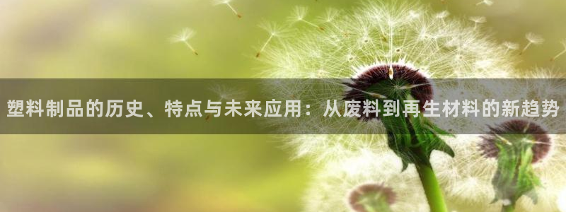 太阳集团官网导航：塑料制品的历史、特点与未来应用：从废料到再